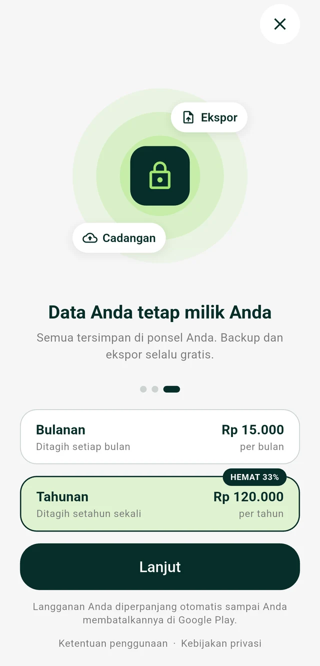 Premium paywall: your data stays yours